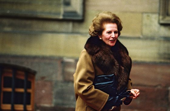 Margaret Thatcher a su llegada al parlamento británico