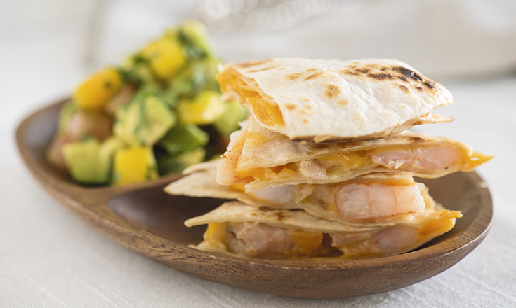 Quesadilla de camarón Revista ED