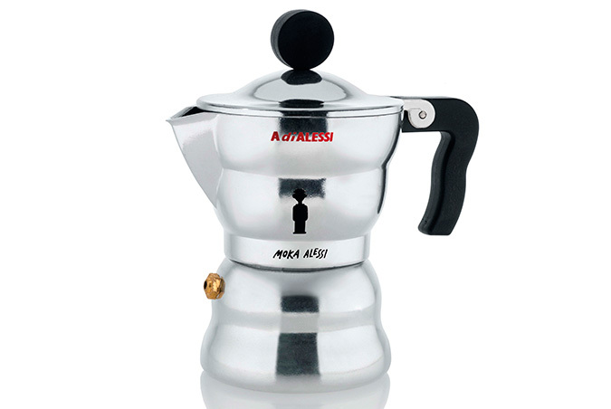 x Richard Sapper Cafetera para expreso en plateado - Alessi