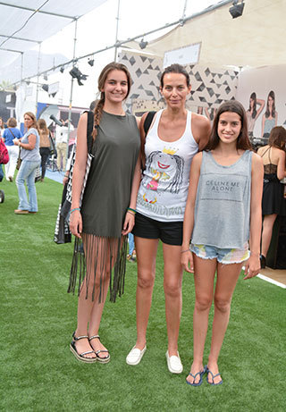 Clara Lyón, Rosita Parsons y Olivia Eguiguren