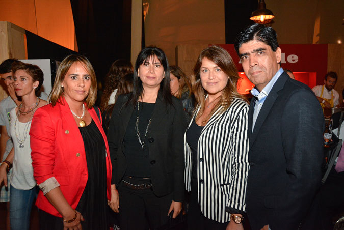 Paola Verdugo, Vjera Salvo, Daniela Moraga y Héctor Gacitúa