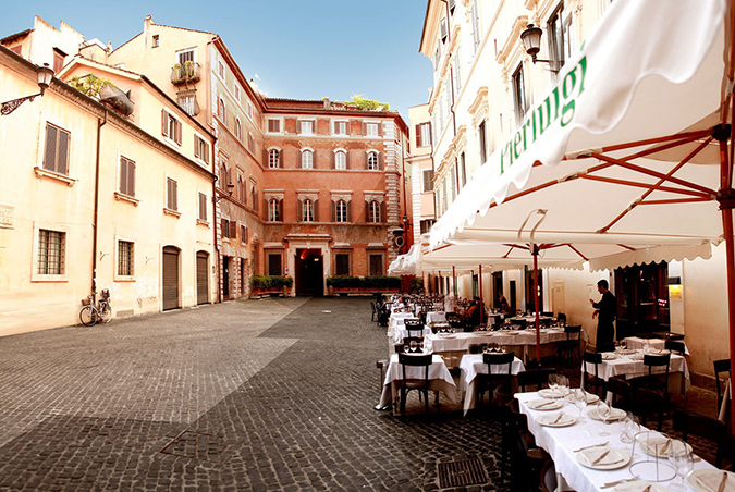 Al aire libre: restorán Pierluigi