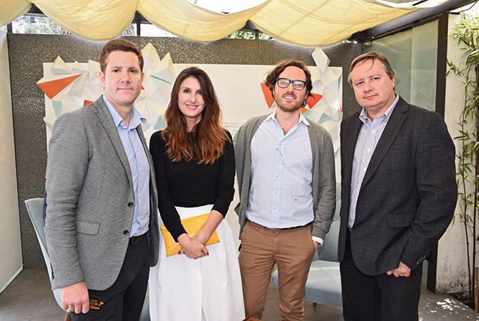 Christian Verchere, Magdalena Bock, Germán Margozzini y Agustín Alfonso en Rosen