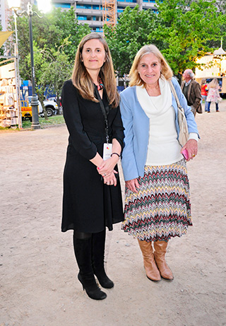 Paula Escobar y Patricia O'Shea en la Feria Jardinera